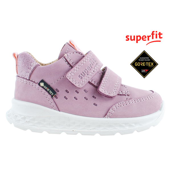 Детски лилави маратонки в лилаво от набук Gore-tex Superfit